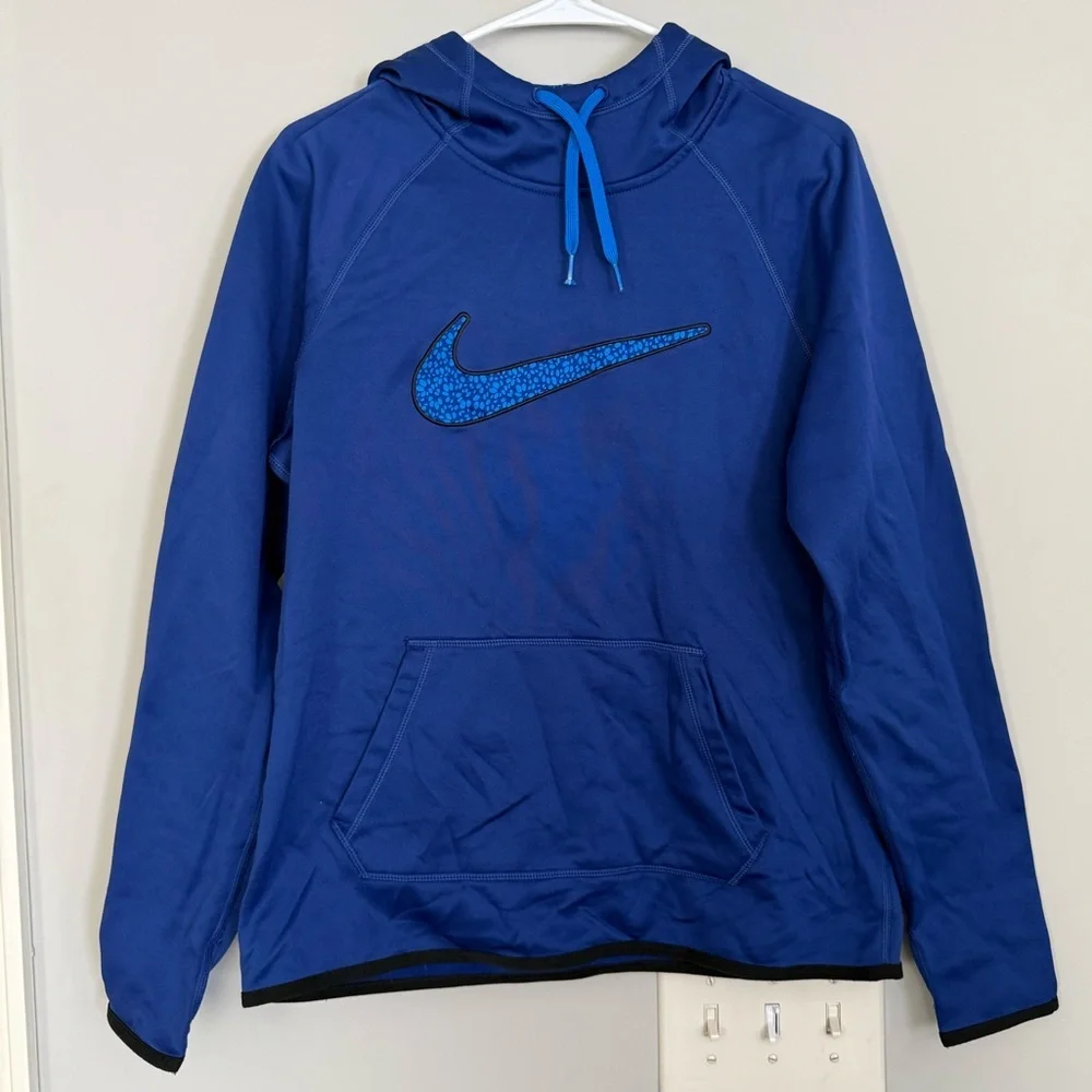 Nike Boys' Royal Blue Hoodie with Contrast Swoosh